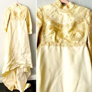 Vintage wedding dress, Priscilla/Teeny, c 1971 [Please see description/photos]